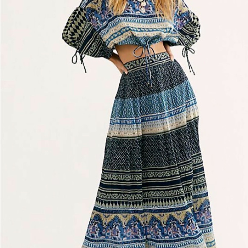 Free People Global Skirt & Top matching set